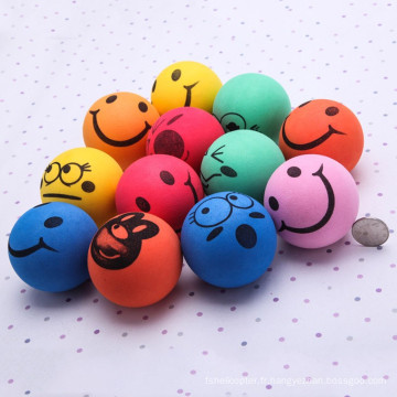 Multi-Functional mer Smile Smiley Face Stress Relief Ball 6,3 CM Main poignet Bouncy exercice Ball Squeezing purge ballon jouet